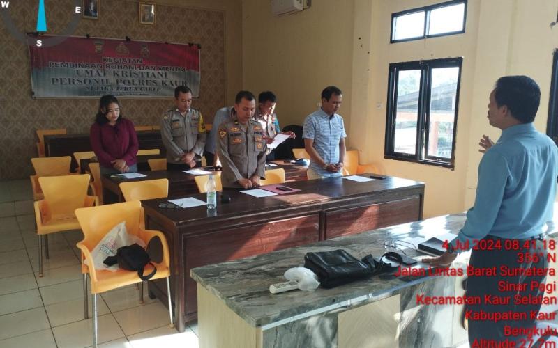 Binrohtal Umat Kristen, Meningkatkan Karakter Anggota Polres Kaur 