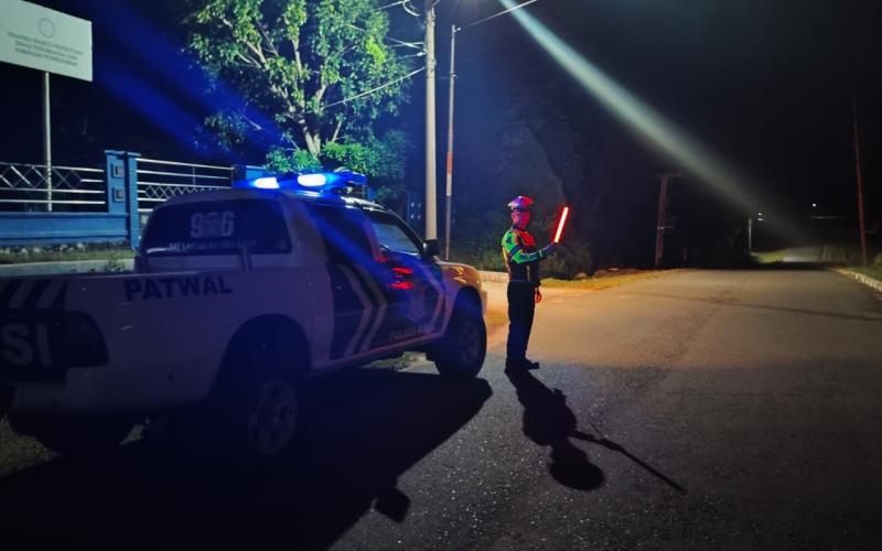 Antisipasi Balap Liar Sat Lantas Polres Kaur Tingkatkan Patroli Blue Light