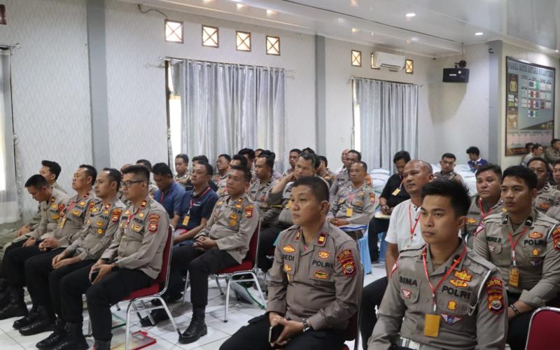 Jeang Pilkada 2024 , Polres Mukomuko Gelar Latihan Pra Ops Mantap Paraja Nala 2024 