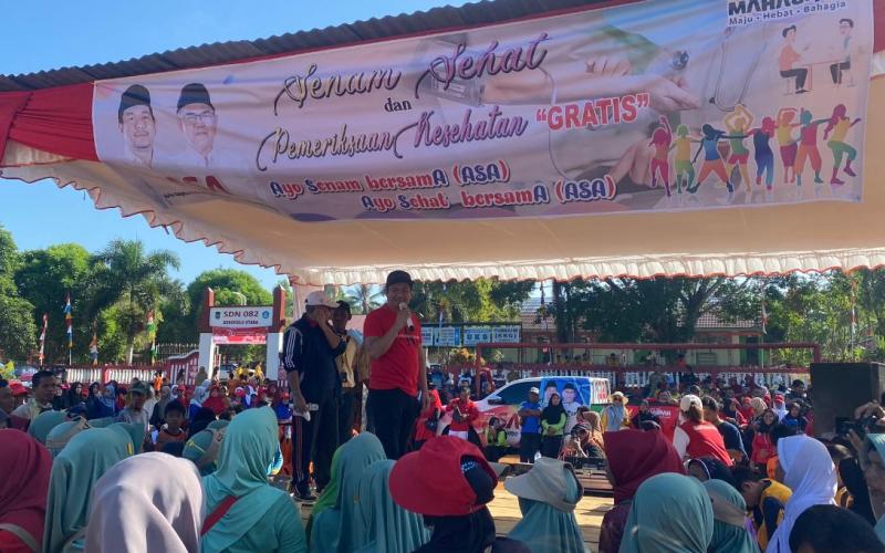 Senam Sehat ASA di Padang Jaya diikuti Ribuan Peserta