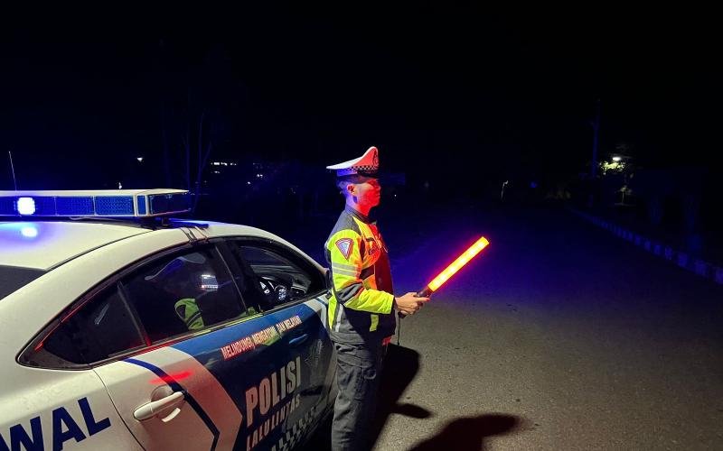 Antisipasi Balap Liar, Satlantas Polres Kaur Gelar Patroli di Area Rawan