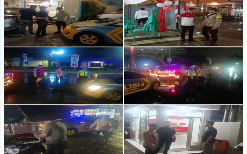 Ciptakan Kamtibmas Kondusif di Seputaran Wilkum, Personel Polsek Ratu Samban Patroli Dialogis 