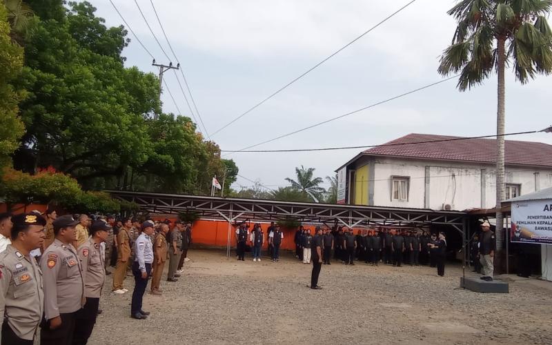 Bawaslu Provinsi Bengkulu Gelar Apel Siaga Penertiban Alat Peraga Sosialisasi