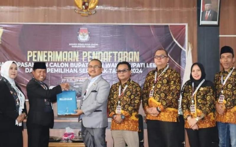 KPU Lebong Verifikasi Berkas Pendaftaran Calon Bupati dan Wakil Bupati