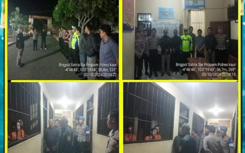 Selalu Siaga, Si Propam Polres Kaur Cek Kelengkapan Anggota yang Melaksanakan Piket Fungsi Yanmas  