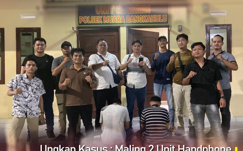 Maling 2 Unit Handphone dan Uang, 2 pemuda dibekuk Polisi