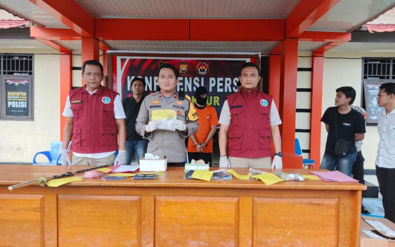 Ungkap Kasus Peredaran Narkoba, Satresnar Polres Kaur Amankan Pengedar dan Kurir, BB 22,34 Gram Sabu