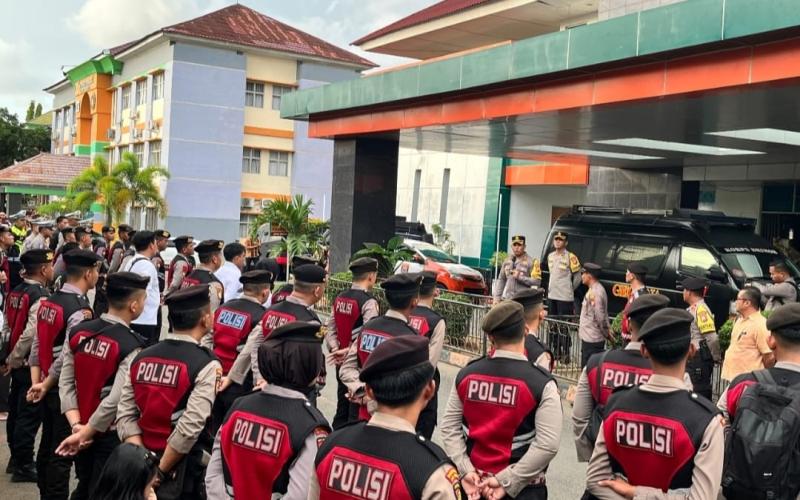 Polresta Bengkulu Gelar Apel Kesiapan Pengamanan Debat Calon Bupati dan Wakil Bupati Kabupaten Bengkulu Tengah