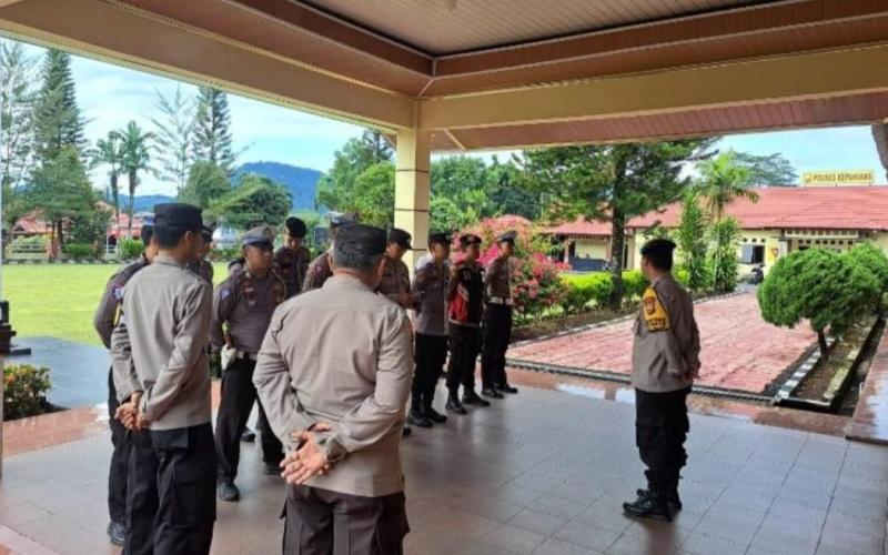 Ops Mantap Praja Nala 2024, Polres Kepahiang Laksanakan Apel Pagi Guna Cek Kekuatan Personil
