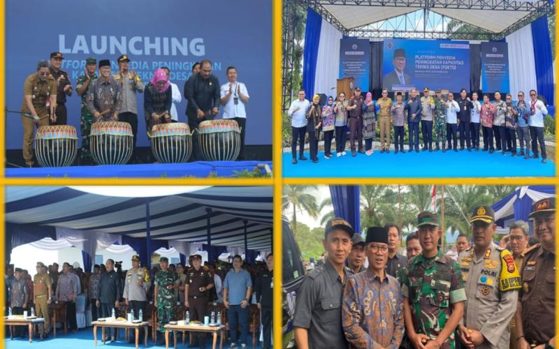 Kapolres Bengkulu Utara Bersama Forkopimda Dampingi Mendes PDT pada Peluncuran Program P2KTD