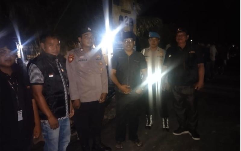 Pastikan Berjalan Aman, Polsek V Koto Polres Mukomuko Laksanakan Pengamanan Kampanye Pertemuan Terbatas