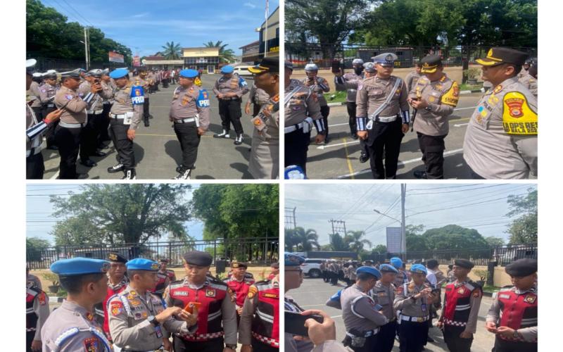 Cegah Judi Online di Kalangan Personel, BiroProvos dan BidPropam Mabes Polri Cek HP Personel Polresta Bengkulu 
