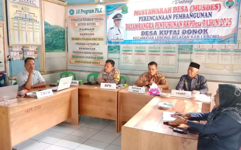 Cooling System, Bhabinkamtibmas Polsek Lebong Selatan Sambang ke Desa Kota Donok