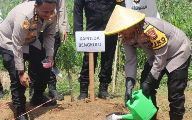 Dukung Program Swasembada Pangan, Kapolda Bengkulu Launching Gugus Tugas Polri Dukung Ketahanan Pangan