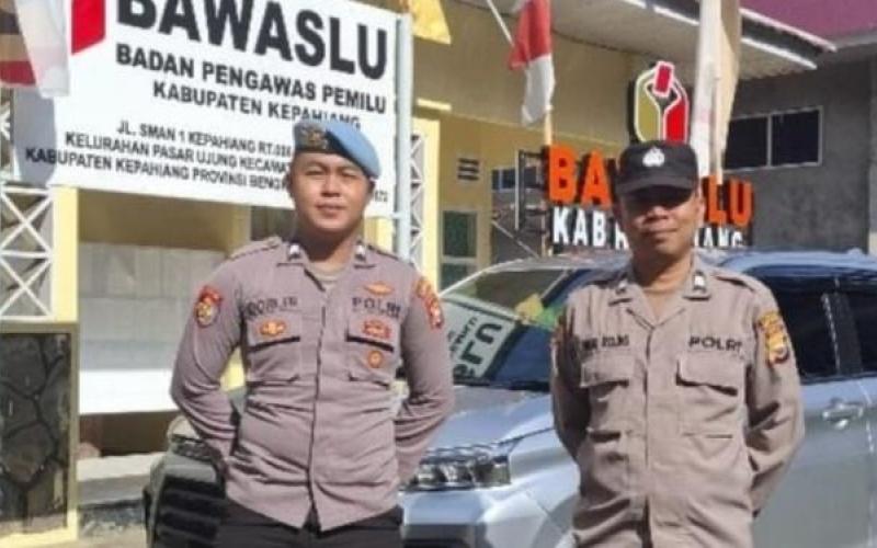 Kembali Amankan Kantor Penyelenggara Pemilu, Polres Kepahiang Terjunkan Personel untuk Menjaga Keamanan