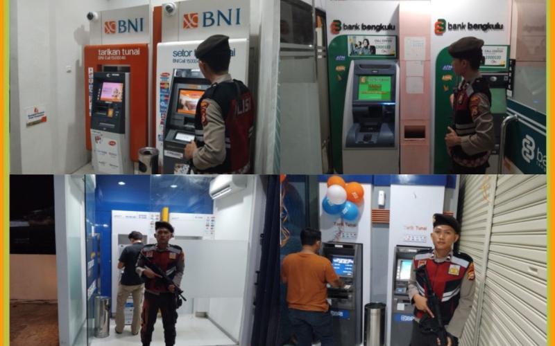 Patroli Pengecekan Objek Vital Sat Samapta Polres Kaur Pastikan Keamanan di ATM dan Bank