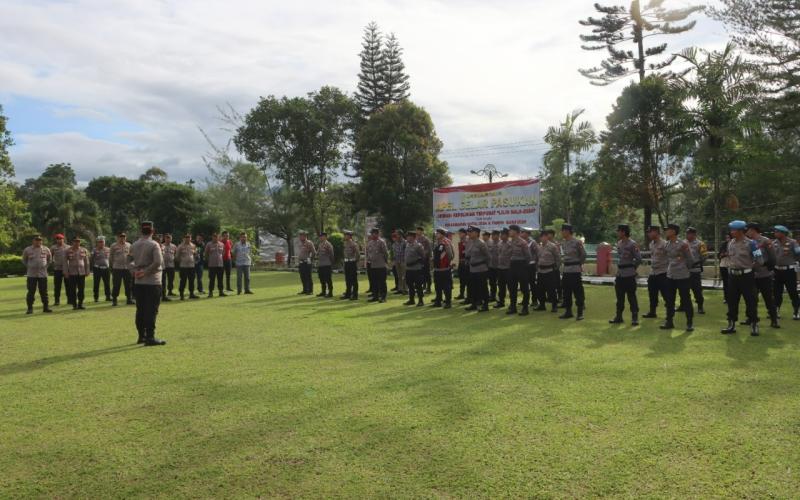 Polres Kepahiang Gelar Apel Pagi Operasi Lilin Nala 2024 untuk Amankan Natal dan Tahun Baru