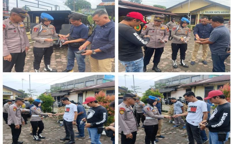 Polsek Ratu Agung Periksa Kelengkapan dan Disiplin Personel