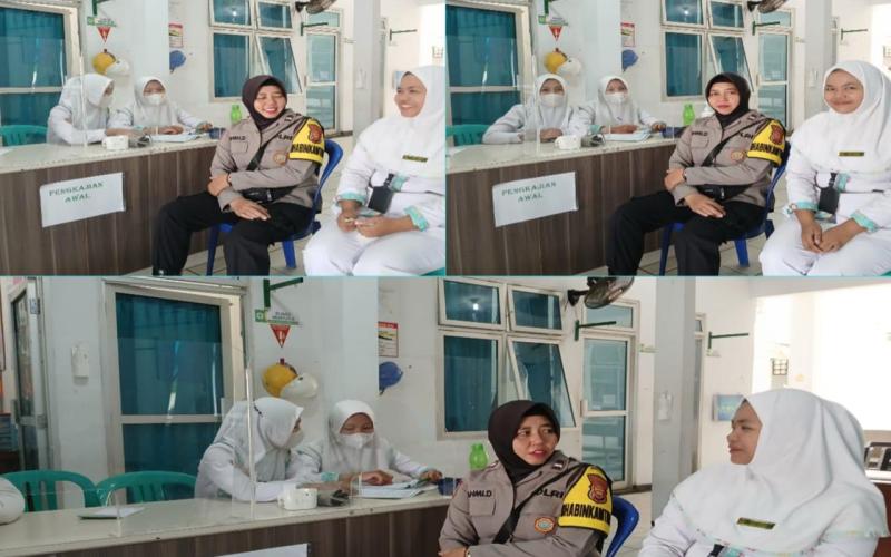 Polsek Ratu Agung Laksanakan Kegiatan Sambang Bhabinkamtibmas di Puskesmas Sawah Lebar Baru