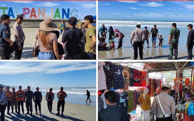 Polresta Bengkulu Gelar Apel Serah Terima Piket Pengamanan Pos Terpadu Pantai Panjang