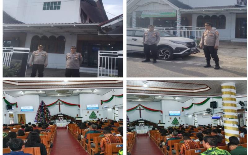 Sinergi Polri dan Jemaat: Pengamanan Ibadah Mingguan di Gereja HKBP Jitra Berjalan Kondusif
