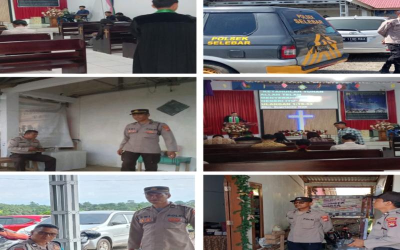 Polsek Selebar Amankan Ibadah Mingguan Pasca Natal dan Tahun Baru 2025