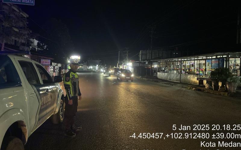 Satlantas Polres Bengkulu Selatan Gelar Blue Light Patrol untuk Pastikan Kamtibmas dan Kamseltibcar Lantas