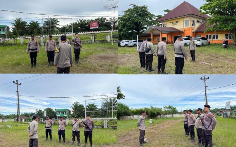 Apel Serah Terima Piket PAM Kantor Bawaslu Kota Bengkulu