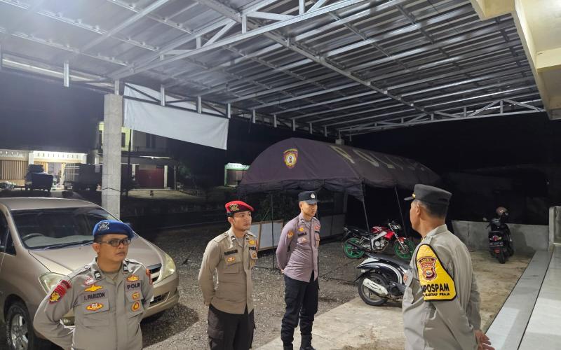 Polres Bengkulu Selatan Amankan Gudang Logistik KPU, Siagakan Personil PAM 1x24 Jam