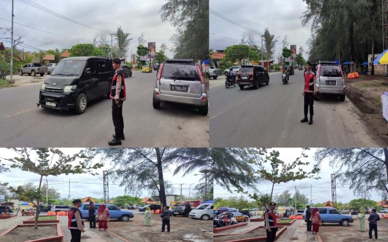 Sat Samapta Polresta Bengkulu Gelar Patroli Pantai Panjang untuk Jaga Keamanan Wisatawan