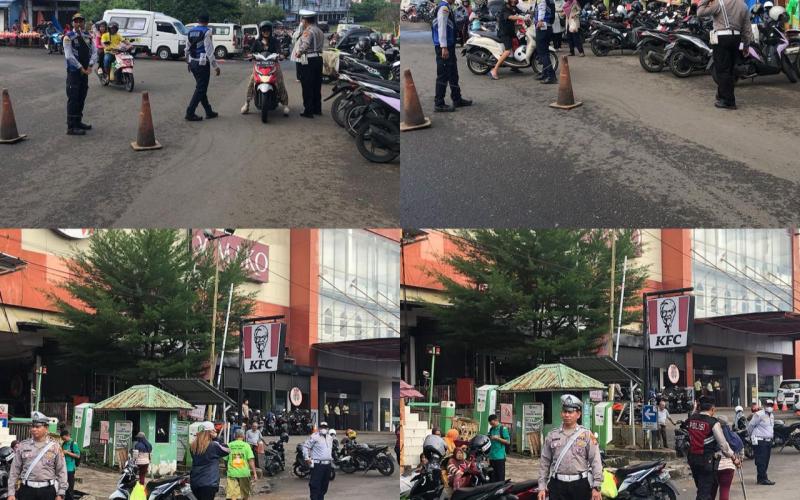 Polresta Bengkulu Laksanakan Penertiban Pedagang Kaki Lima di Mega Mall