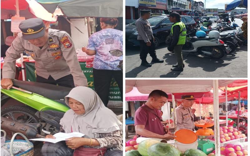 Polsubsektor Pasar Panorama Gencar Laksanakan Patroli dan Himbauan Kamtibmas