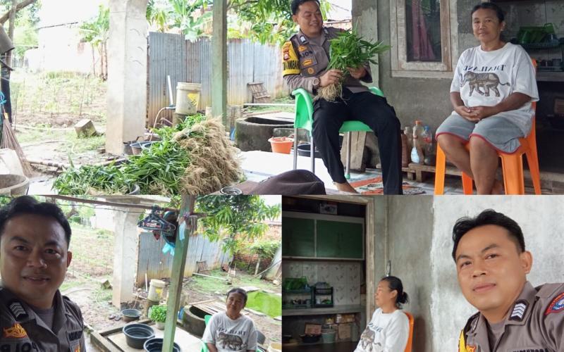 Bhabinkamtibmas Kel. Bumi Ayu Dukung Ketahanan Pangan dengan Pembinaan Warga