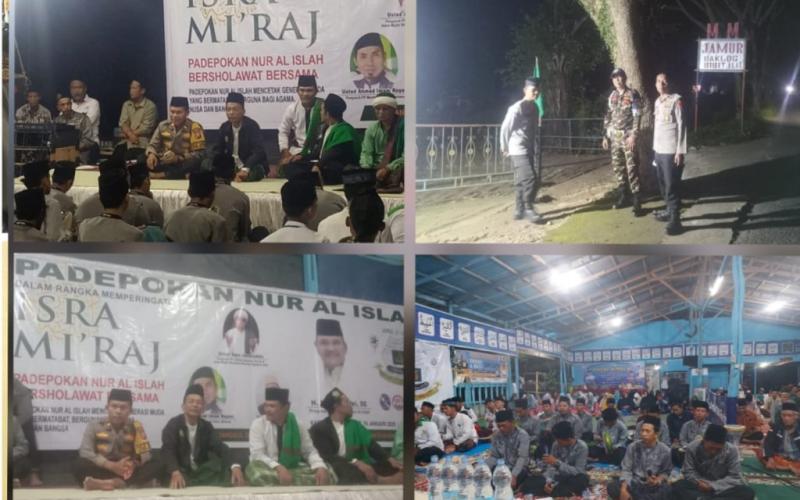Polsek Teluk Segara Kawal Peringatan Isra Mi'raj di Padepokan Nur Al-Islah