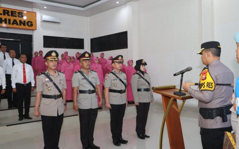 Kapolres Kepahiang Pimpin Serah Terima Jabatan Perwira Polres Kepahiang