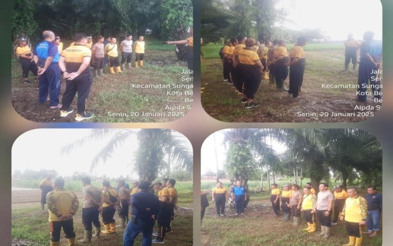 Apel Pagi, Polsek Teluk Segara Fokus pada Gotong Royong dan Ketahanan Pangan