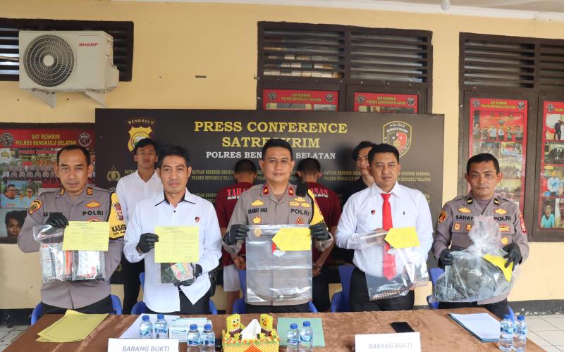 Polres Bengkulu Selatan Ungkap Kasus Pembunuhan di Jalan Serma Jakfar