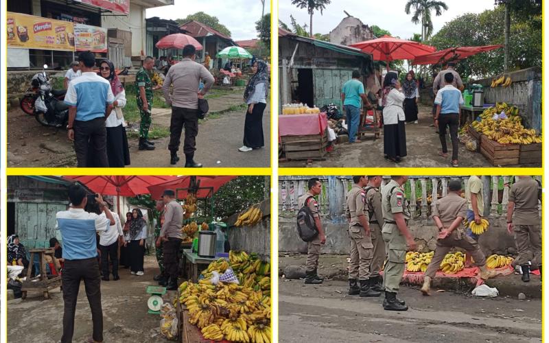 Polsek Ratu Samban Laksanakan Pengamanan Pasca Penertiban PKL di Depan Mega Mall dan PTM