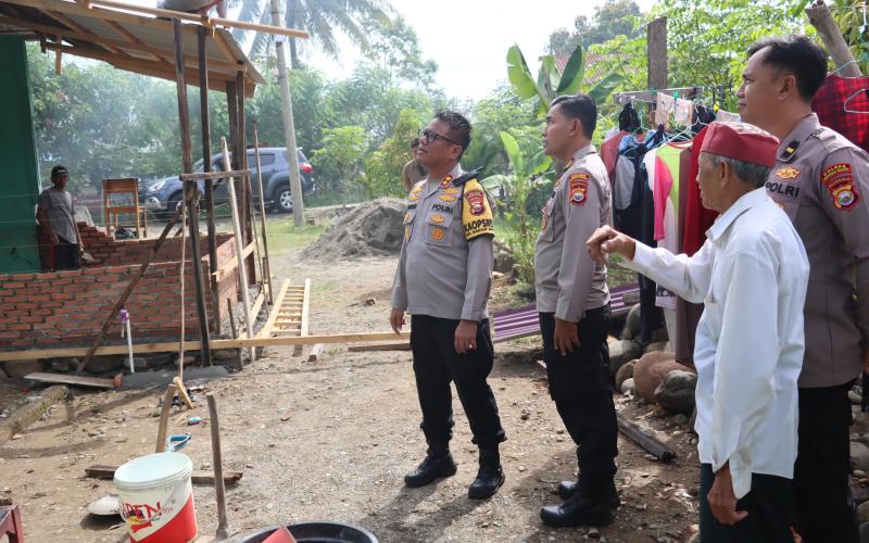 Polres Bengkulu Selatan Lakukan Pengecekan Rehab Rumah Purnawirawan Polri