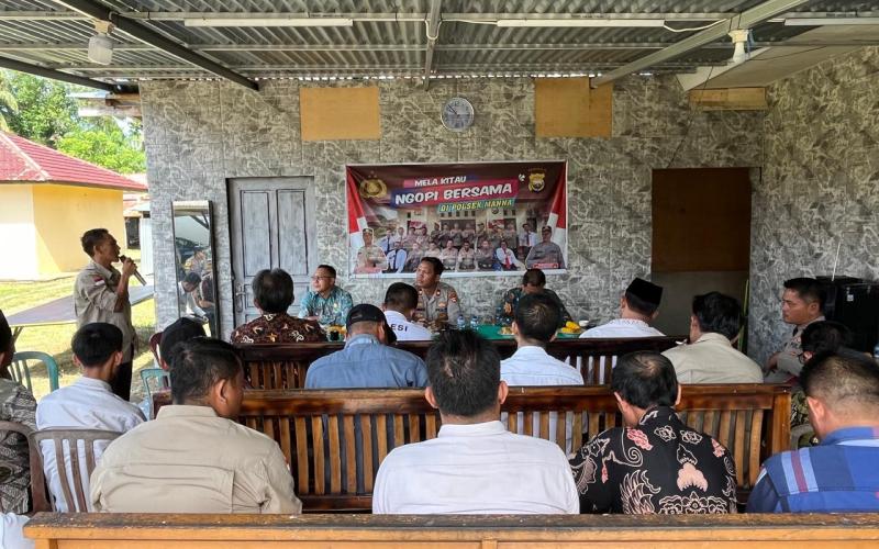 Polsek Manna Gelar Rapat Ketahanan Pangan Bersama Para Kepala Desa