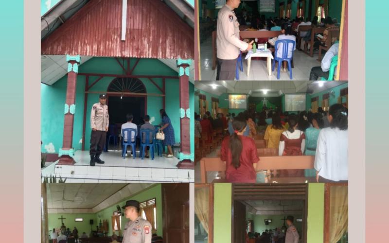 Jamin Kenyamanan Beribadah, Polsek Seginim Amankan Ibadah Minggu di Lima Gereja