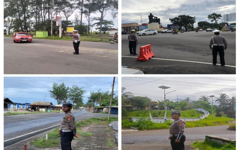 Satlantas Polresta Bengkulu Antisipasi Kemacetan Libur Panjang Isra Mi’raj dan Imlek 2025