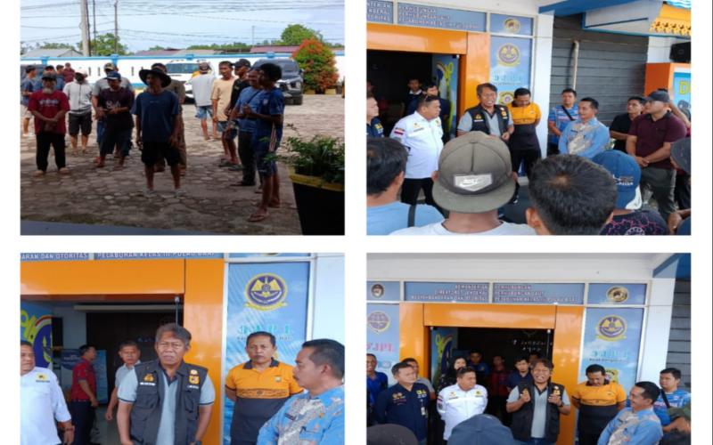 Masyarakat Enggano Protes Keterlambatan Kapal, Aksi Damai Berlangsung Tertib di Kawal Personel KSKP Pulau Baai 