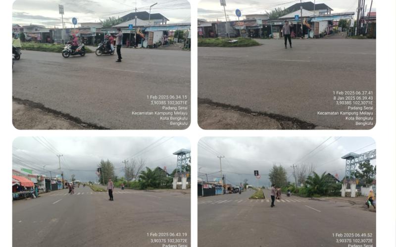 Polsek KSKP Pulau Baai Gelar Pengamanan dan Pengaturan Pagi di TPI Pulau Baai