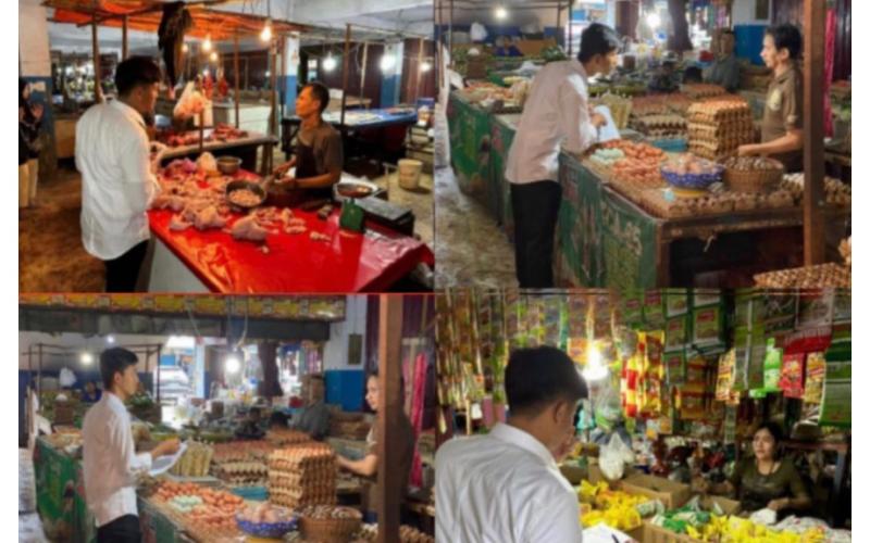 Polresta Bengkulu Lakukan Deteksi Dini dan Monitoring Harga Bahan Pokok di Pasar Kota Bengkulu