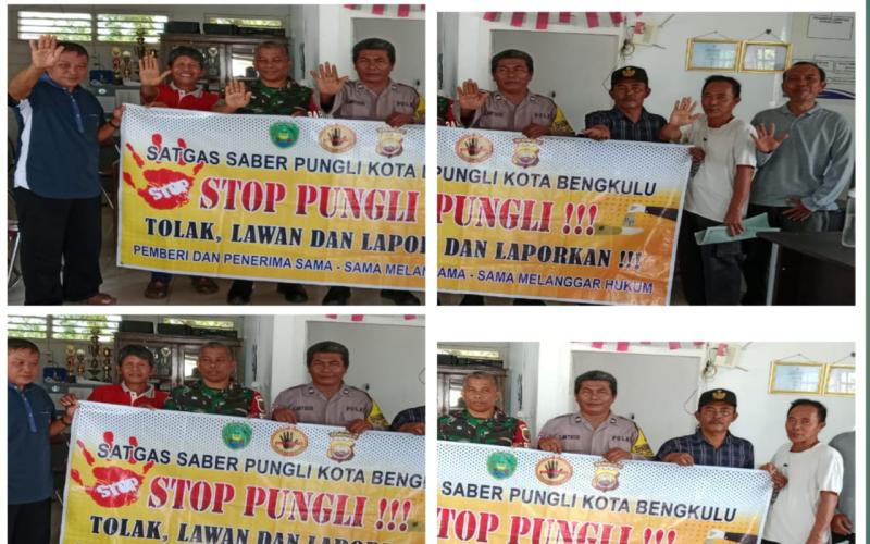 Polsek Teluk Segara Lakukan Kegiatan Satgas Saber Pungli di Kantor Lurah Kampung Kelawi