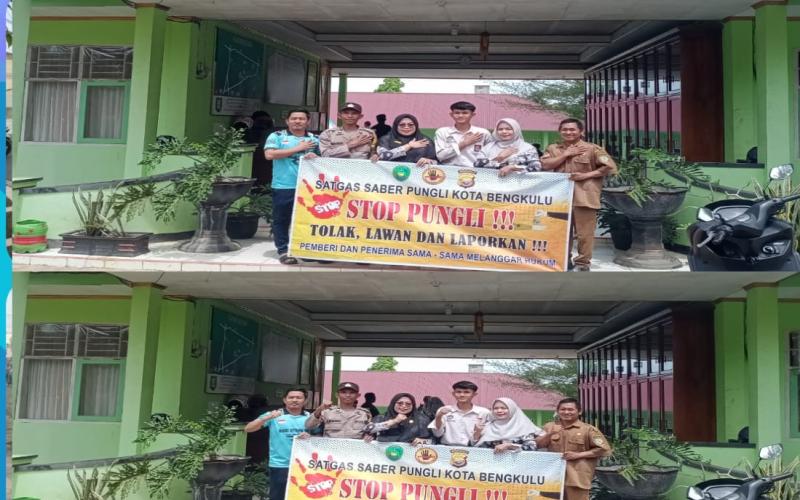 Polsek Kampung Melayu Lakukan Himbauan Saber Pungli di SMA Negeri 11 Kota Bengkulu