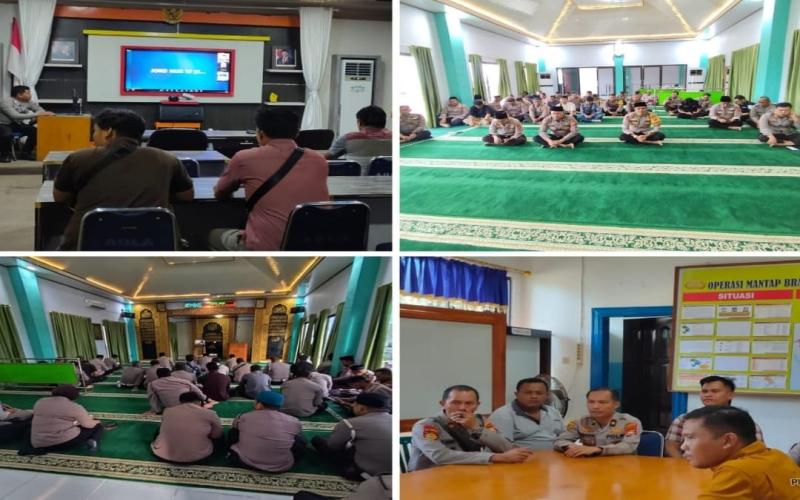 Personel Polresta Bengkulu Ikuti Binrohtal Daring dari Mabes Polri