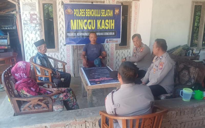 Sat Binmas Polres Bengkulu Selatan Gelar Kegiatan Minggu Kasih, Warga Sampaikan Keluhan Terkait Kamtibmas