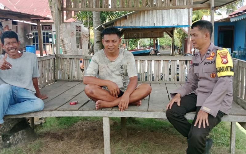 Bhabinkamtibmas Kelurahan Sumber Jaya Sosialisasikan Keamanan Lingkungan